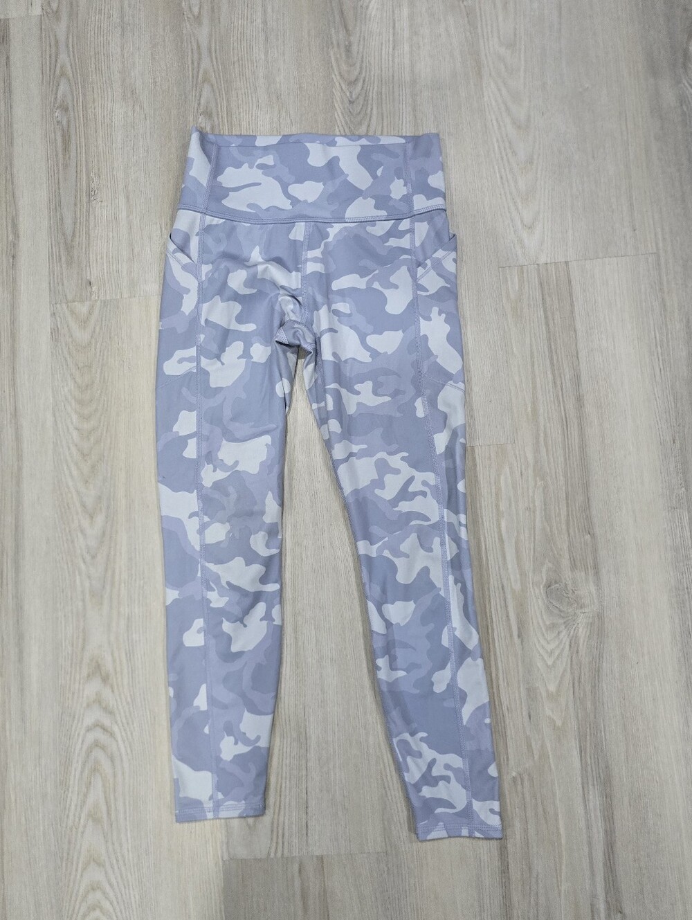 All In Motion Girls Grey Camo Pocket Leggings Size XL